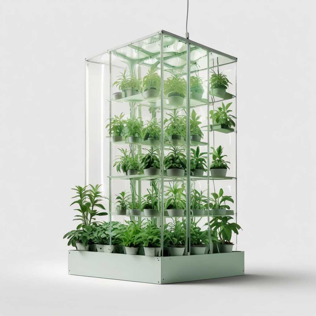 Natural sunlight shining on healthy indoor potted plants